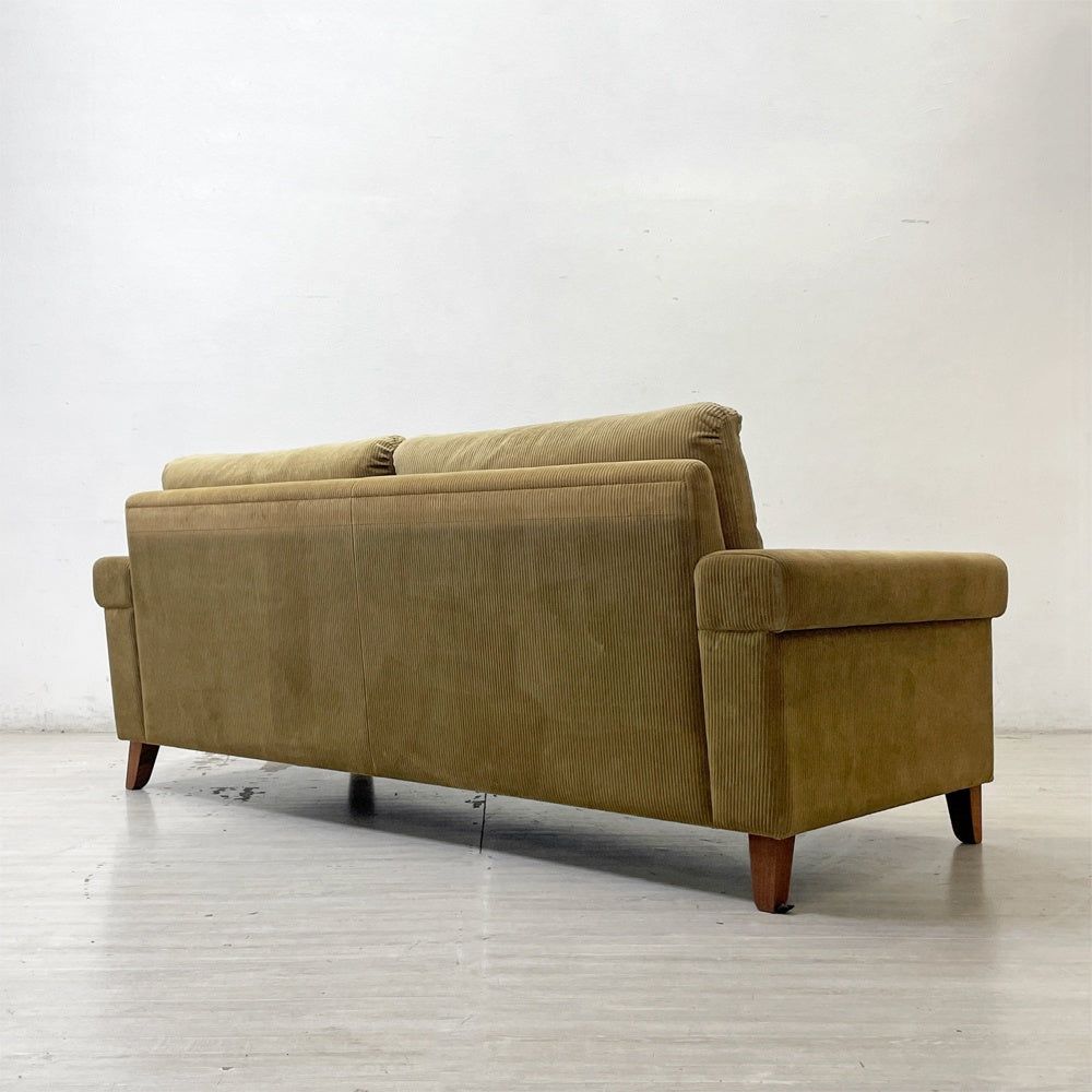 トラックファニチャー TRUCK FURNITURE FKソファ FK SOFA 3P w204cm F-21 コーデュロイ ウォールナット カバーリング ●