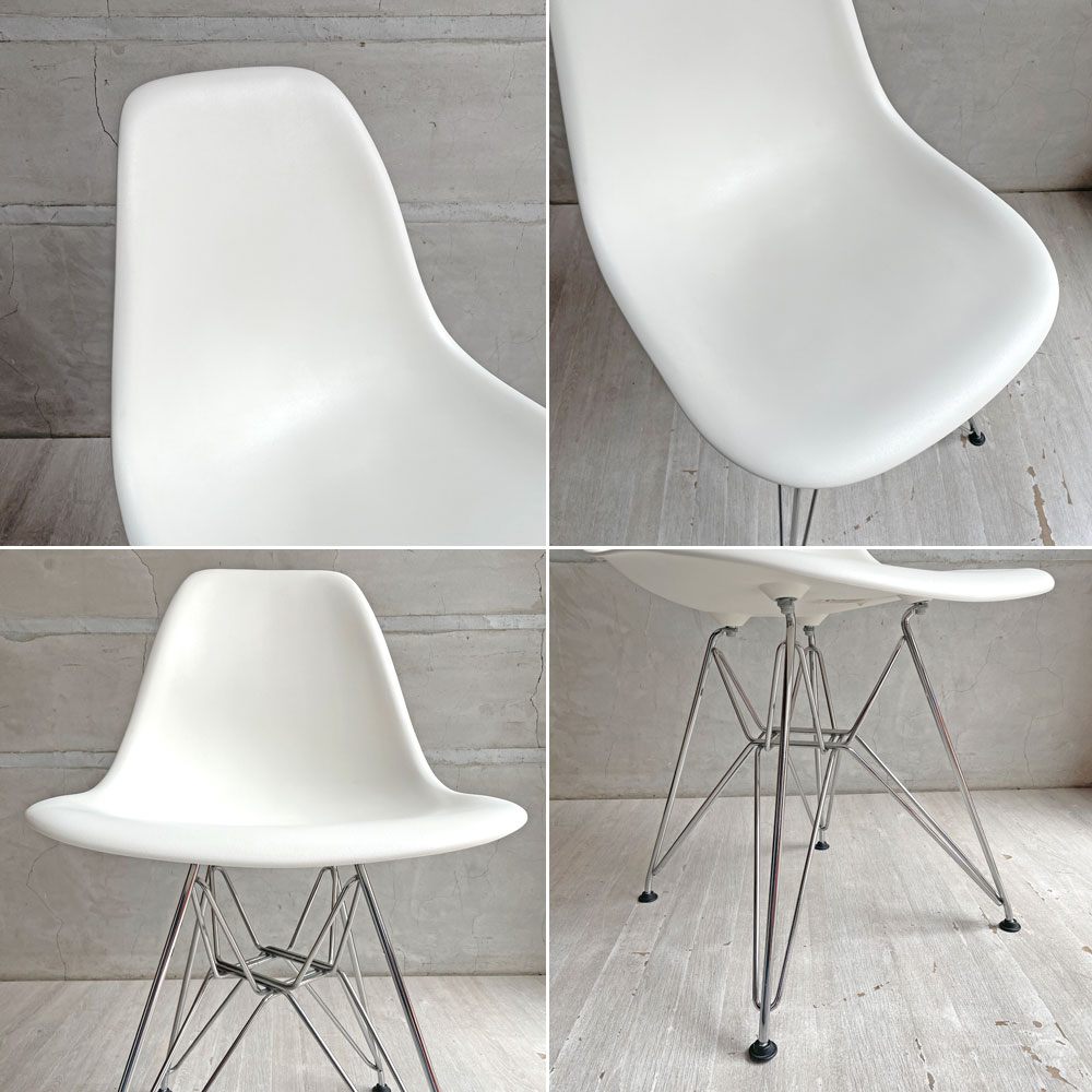ハーマンミラー Herman Miller サイドシェルチェア ホワイト ポリプロピレン エッフェルベース DSR C&Rイームズ ミッドセンチュリー ♪