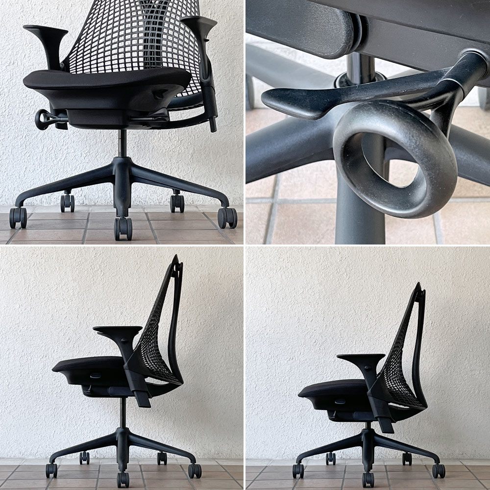 ハーマンミラー HermanMiller セイルチェア SAYL Chair サスペンションミドルバック アジャスタブルアーム デスクチェア タスクチェア イヴ・ベアール ◇