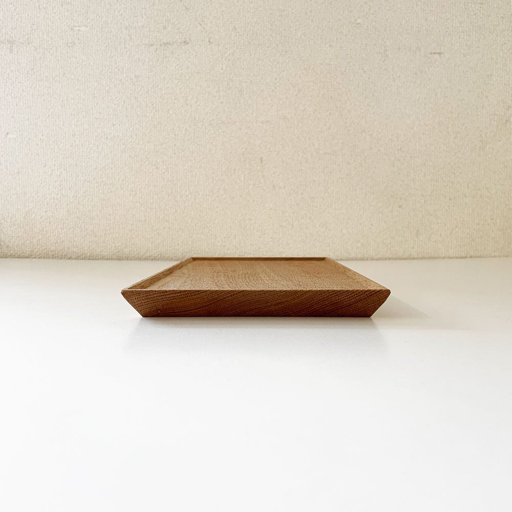 富井貴志 Takashi Tomii シキモノ shikimono 木製トレイ Sサイズ 27×15cm ナラ材 プレート 盆 木工 現代作家 定価￥8,400- B ◎