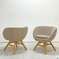 モモナチュラル Momo Natural モールドラウンドチェア MOLD ROUND M-ROUND CHAIR SO ダイニングチェア アルダー材 カバーリング 回転式 定価￥45,000- A ●