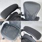 ハーマンミラー Herman Miller アーロンチェア クラシック Bサイズ ポスチャーフィット フル装備 グラファイトベース ヘッドレスト付き ◇