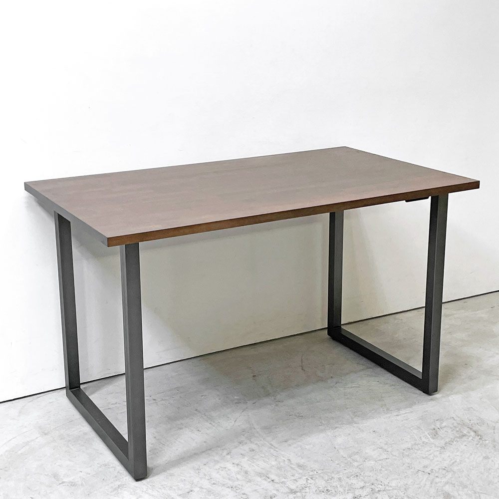 プレダクツ PREDUCTS フォレスト デスク Forest Desk W120cm ラバーウッド ダークブラウン スチールレッグ ラップトップトレイ×2枚付き ●