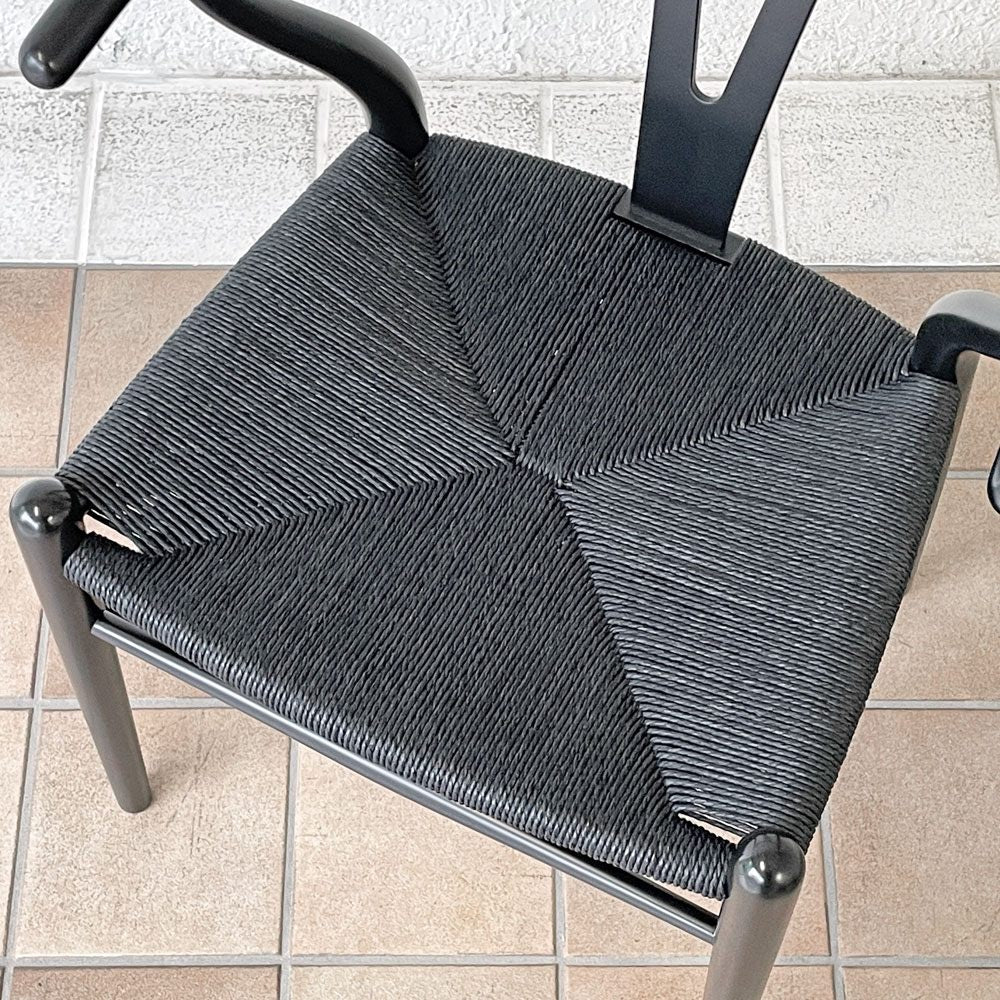 カールハンセン＆サン Carl Hansen & Son CH24 Yチェア ブラックラッカー × ブラックペーパーコード ハンス・J・ウェグナー ビーチ材 A ◇