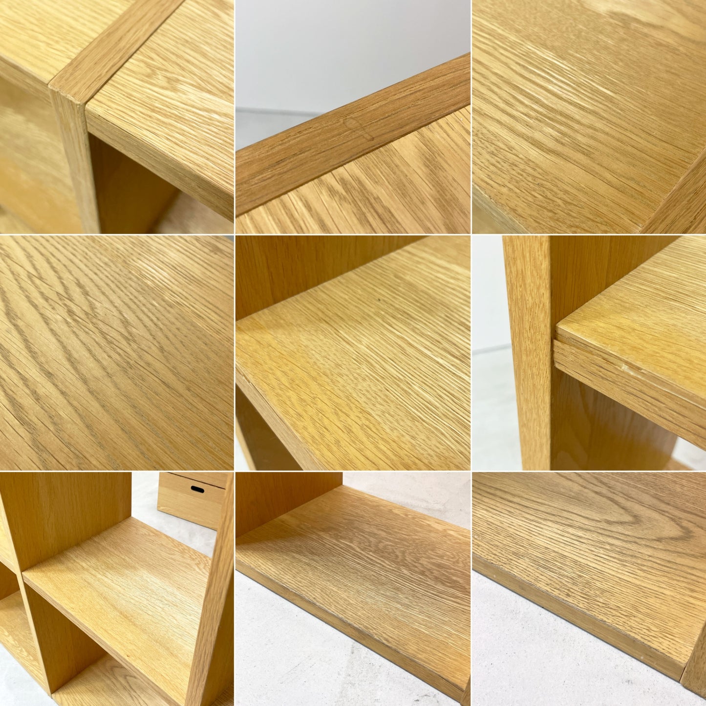 無印良品 MUJI スタッキングシェルフ オープンシェルフ ディスプレイラック 3段3列 オーク材 スタッキングチェスト付き 参考定価52,880- ●