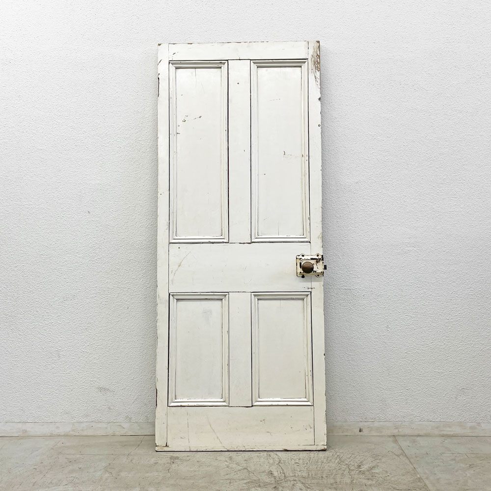 UKビンテージ ペインテッド ドア Vintage Peinted Door シャビーシック アパートメントドア 建具 レトロ 英国アンティーク  〓