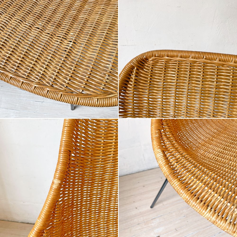 イデー IDEE バーバス チェア BARBAS CHAIR ダイニングチェア スチール脚 ラタン ナチュラル リゾートスタイル A ★
