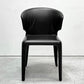 カッシーナ Cassina オラ 369 HOLA アームレスチェア ダイニングチェア 本革 ブラックレザー ハンス・ウェッツスタイン イタリア 定価￥418,000- C ●