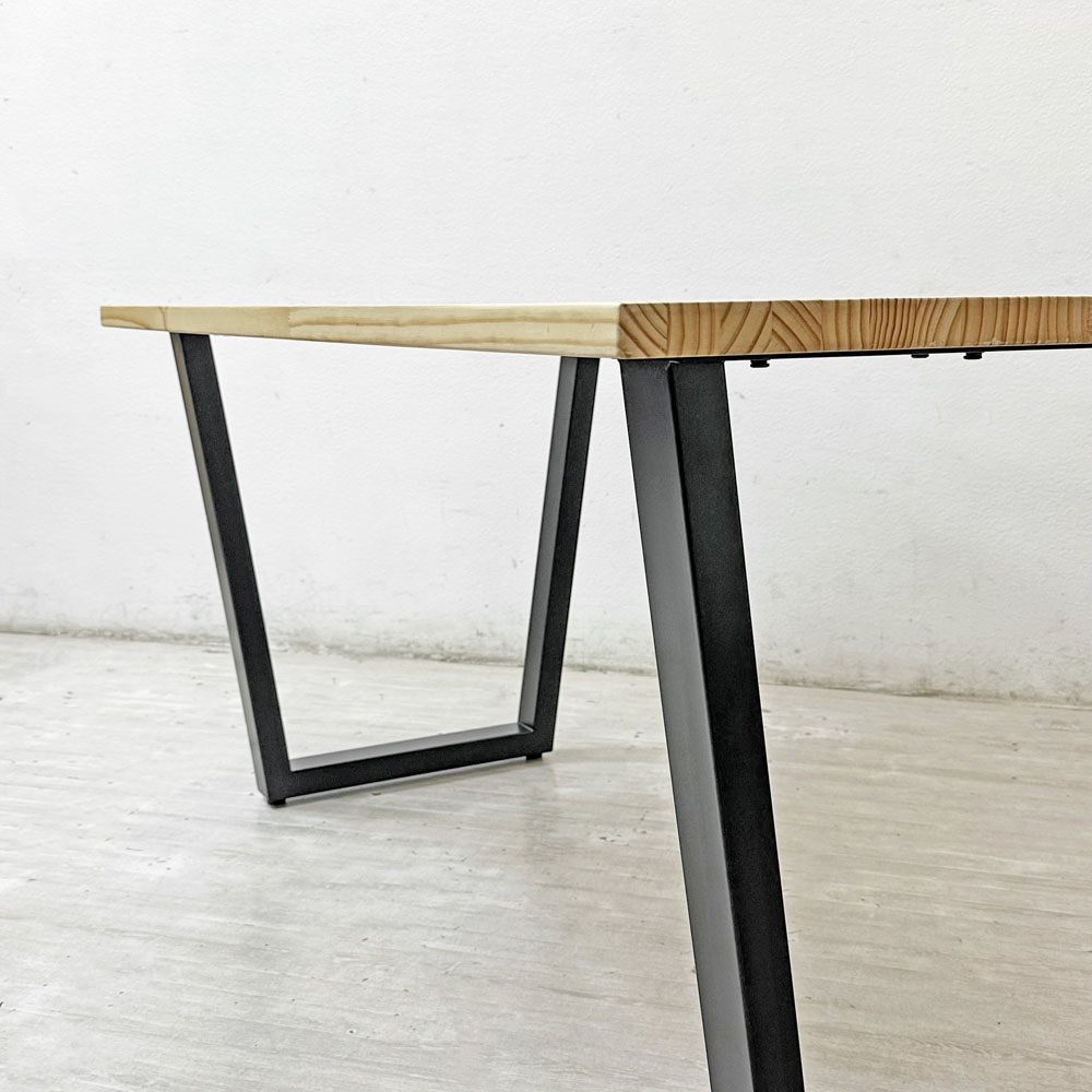 かなでもの KANADEMONO ザ・テーブル THE TABLE デスク W140xD80cm ラバーウッド スクエア脚 ●