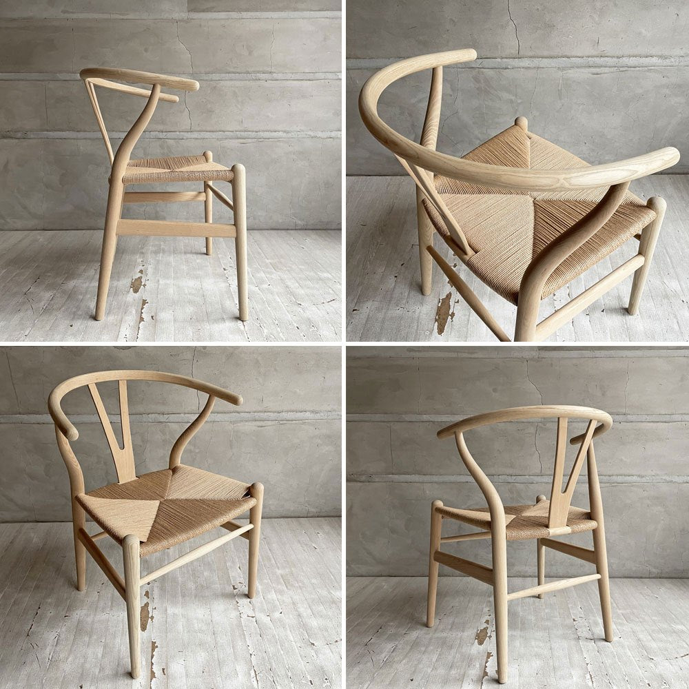 カールハンセン&サン Carl Hansen & Son CH24 Yチェア アッシュ材 ソープフィニッシュ 日本仕様サイズ 座面張替済 ハンス・J・ウェグナー デンマーク 北欧家具 ♪