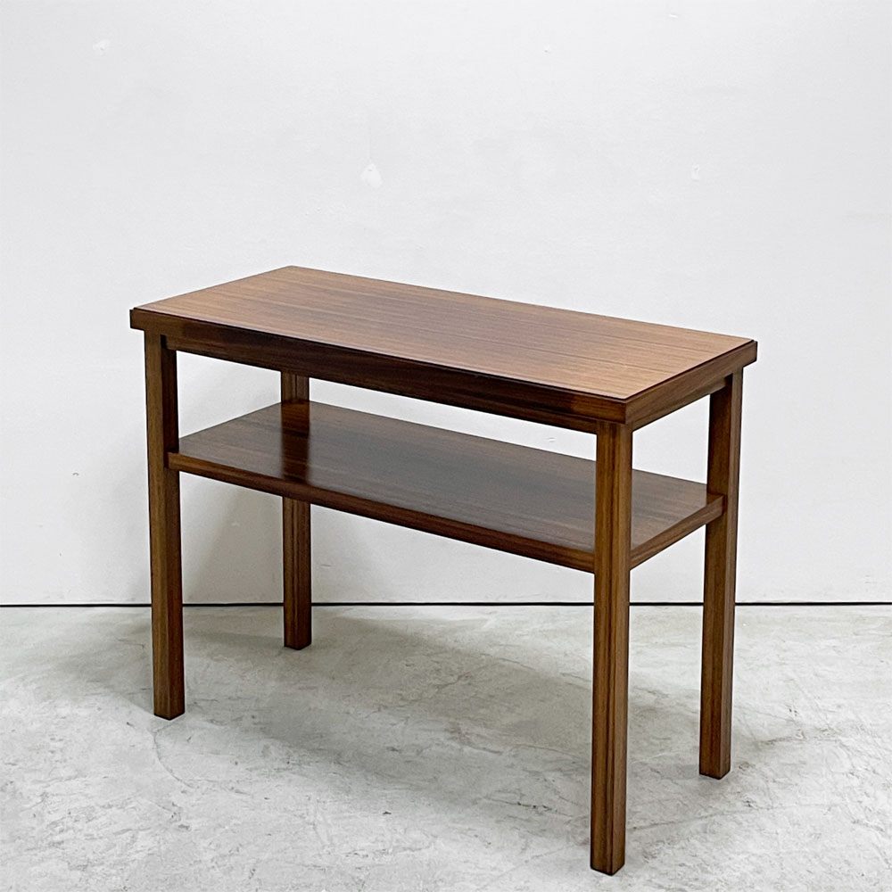 ジャパンビンテージ japan Vintage ローズウッド コンソールテーブル マガジンラック付き W90cm  ●