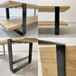 かなでもの KANADEMONO THE TV BOARD LOW TABLE ラバーウッド無垢材 × Black Steel w120cm ナチュラル ●