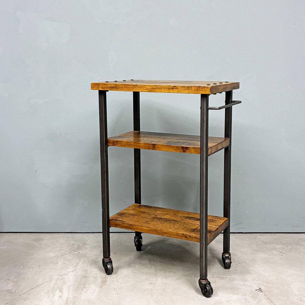 アクメファニチャー ACME Furniture グランビュー GRANDVIEW ワゴン 3段 ハックベリー×アイアン キャスター付 インダストリアル 定価￥44,000- 廃番 ◎
