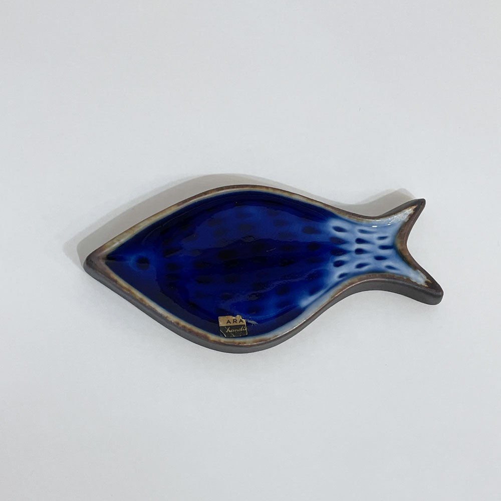 アラビア ARABIA カラ KALA 魚 ミニ陶板 グンヴァル・オリン・グラングヴィスト Gunvor Olin-Gronqvist 壁掛け フィンランド 北欧雑貨 ◎
