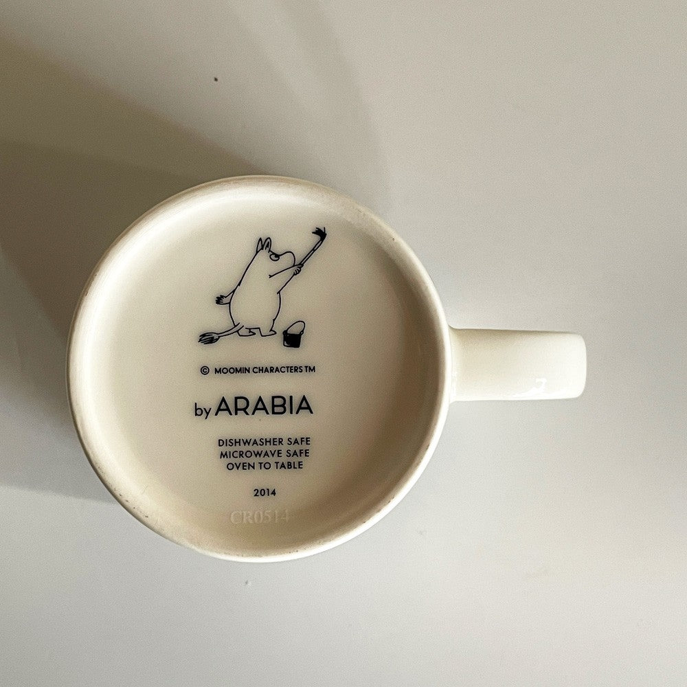 アラビア ARABIA ムーミンマグ MOOMIN ミスターブリスクと一緒にスキー 2014年 冬限定 フィンランド 北欧食器 ■