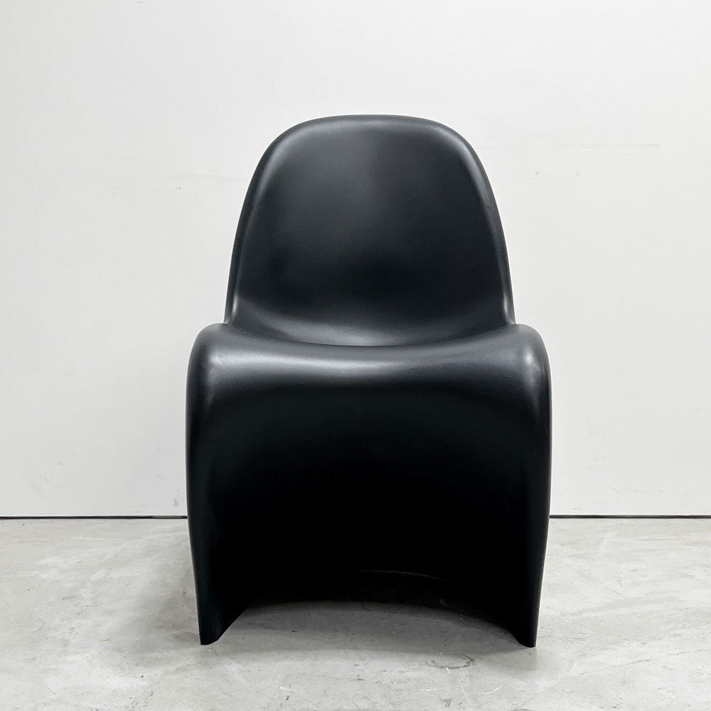 ヴィトラ vitra パントンチェア ダイニングチェア スタッキングチェア ディープブラック ヴェルナー・パントン Panton ミッドセンチュリー スペースエイジ B ●