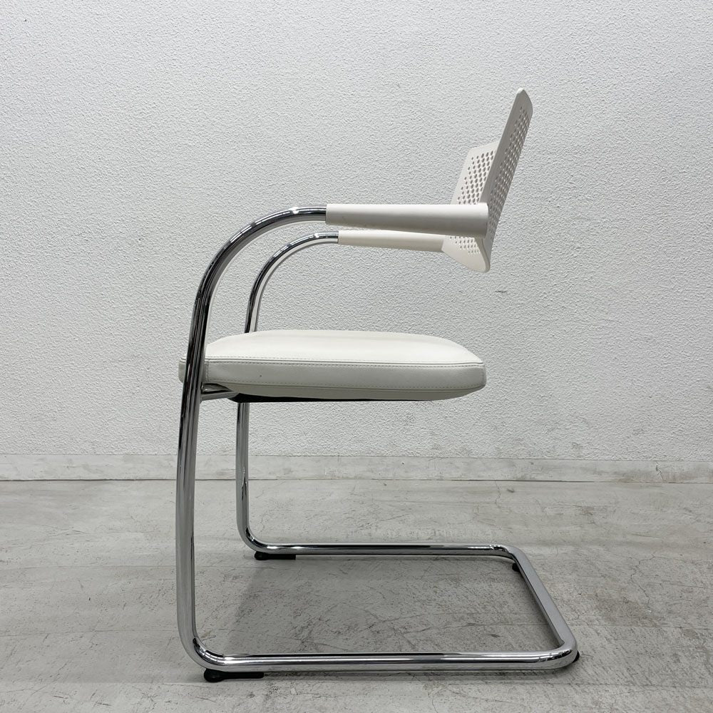 ヴィトラ vitra ビザビ2 Visavis2 アームチェア デスクチェア カンティレバー スタッキング不可仕様 アントニオ・チッテリオ B 〓