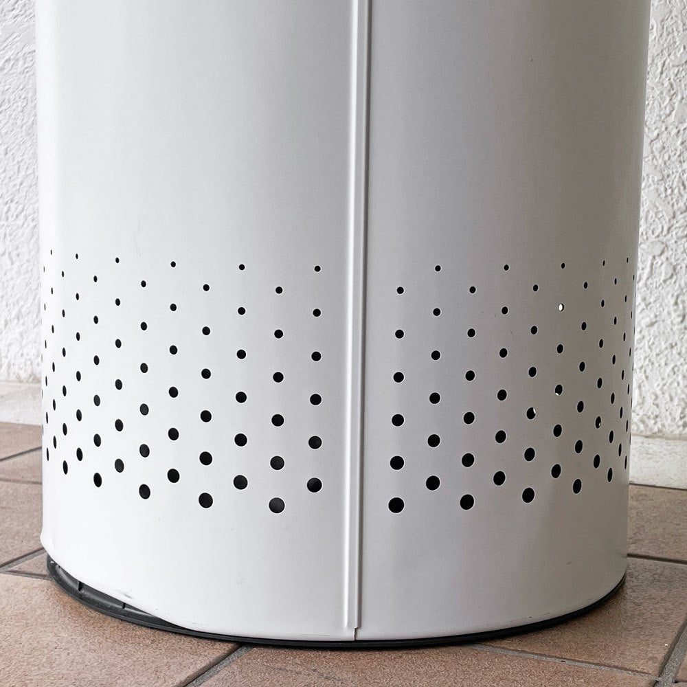 ブラバンシア Brabantia ランドリービン ランドリーボックス 60L スチール×コルク ホワイト モダンデザイン 定価￥21,030- ◇