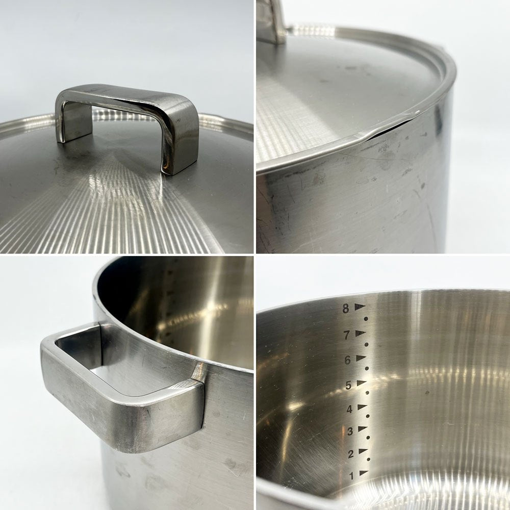 ハックマン Hackman ツールズ Tools キャセロール ステンレス 両手鍋 蓋付き 三層構造 BJORN DAHLSTROM フィンランド 26cm 8.0L ●