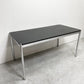 USMモジュラーファニチャー USM Haller USMハラーテーブル ワーキングデスク ダイニングテーブル オーク材 ブラック W150cm アジャスター付 高さ調整リング付き スイス ●