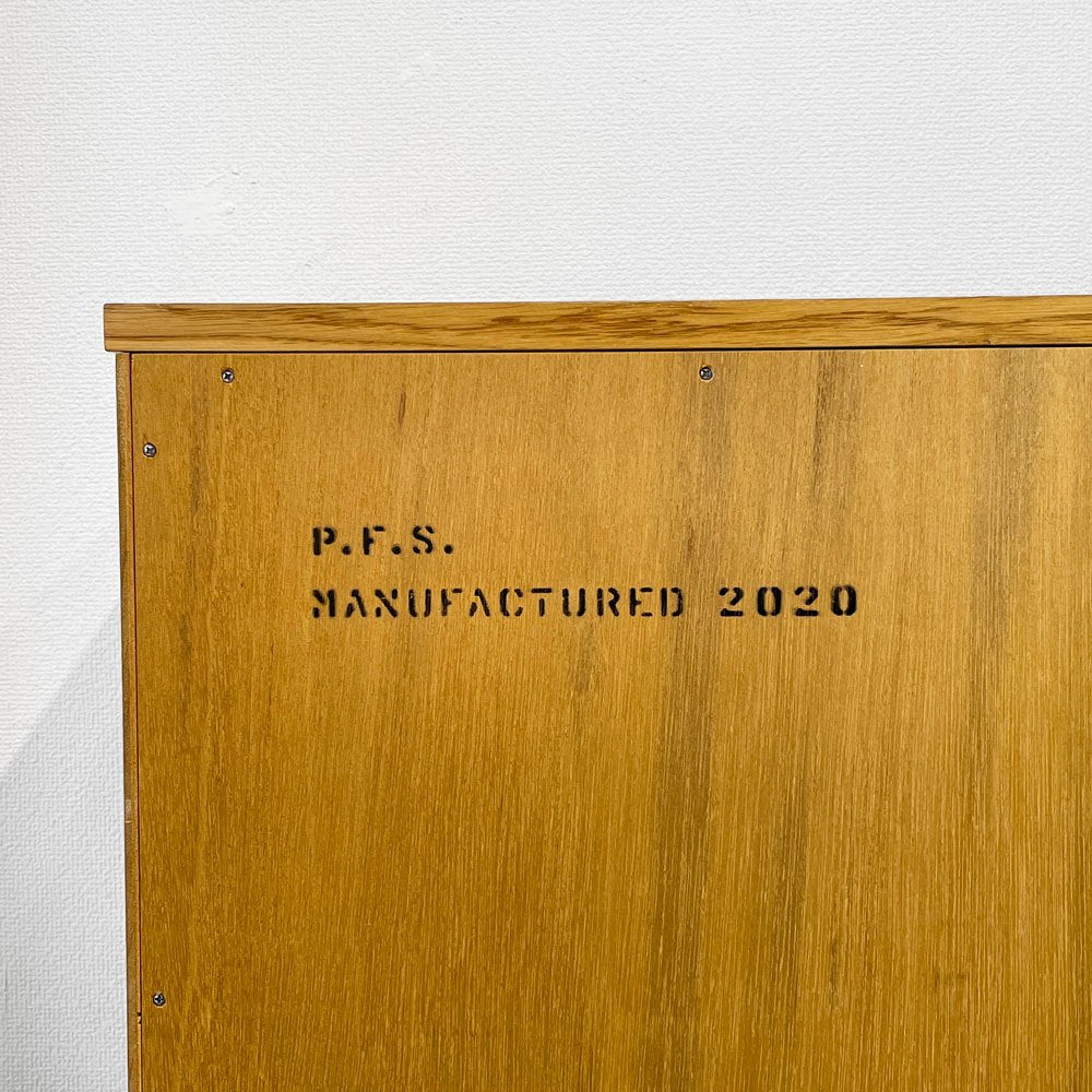 パシフィックファニチャーサービス P.F.S DHブックシェルフ DH BOOK SHELF 本棚 飾り棚 w90cm オーク材 定価：90,200円 ◎