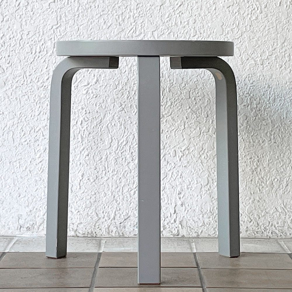 アルテック artek スツール60 3本脚 アルテック創立75周年記念モデル グレー アアルト 希少 ◇