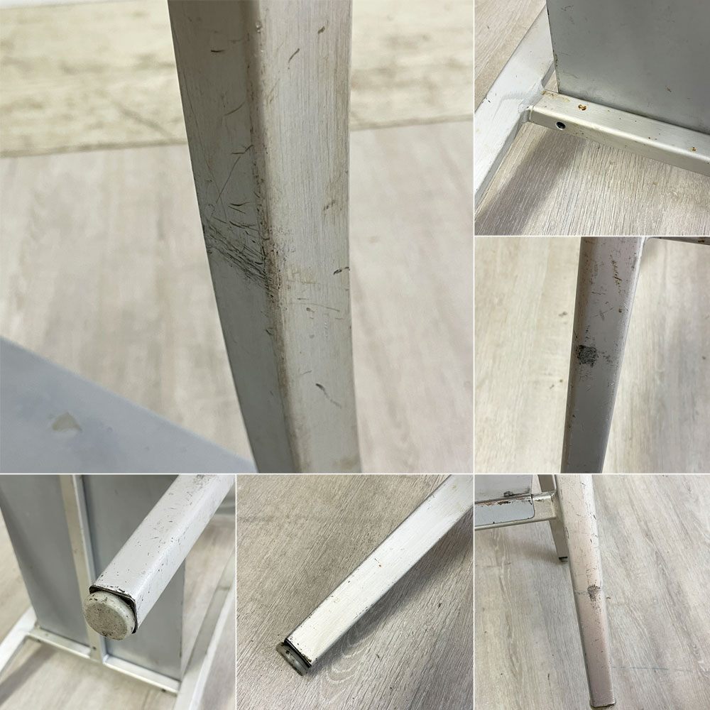 ネイビーバースツール Navy BarStool カウンターチェア リプロダクト アルミニウム インダストリアル デザイン H100cm A ●