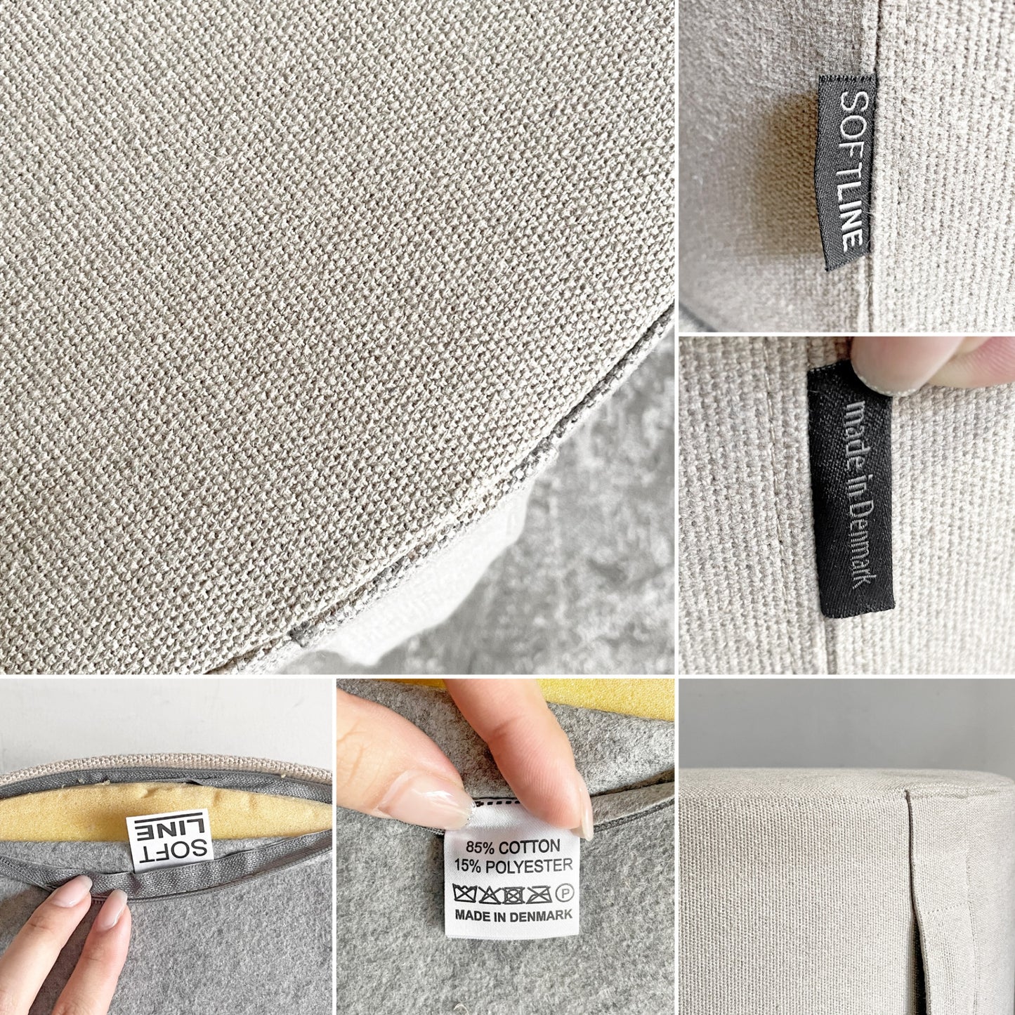 ソフトライン SOFTLINE ドラムス プフ DRUMS POUF トレイ付き サイドテーブル スツール 幅60cm ACTUS取扱い デンマーク ■