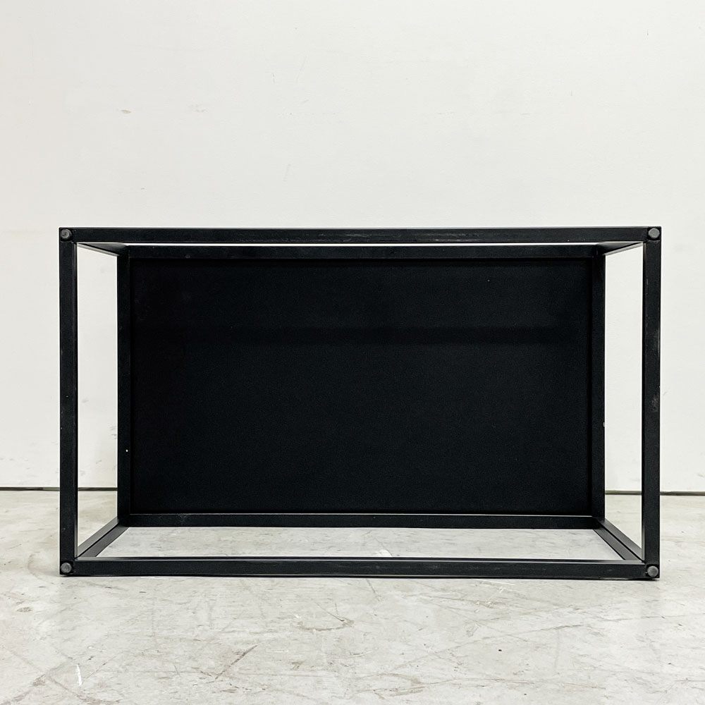 カーサ ブク CASA BUKU 横堀建築設計事務所 コーヒーテーブル W75cm ガラス天板 スチールレッグ モダンデザイン ●