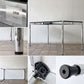 USMモジュラーファニチャー USM Haller ワーキングデスク ダイニングテーブル W150×D75×H74cm アジャスター パールグレーラミネート(ホワイト) 高さ調整機能付 A ◇