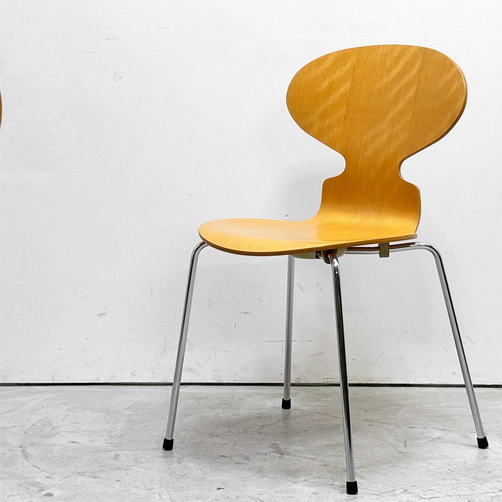 フリッツハンセン Fritz Hansen 3101 アリンコチェア アントチェア 4本脚 ナチュラルビーチ ラッカー仕上げ アルネ・ヤコブセン F ●