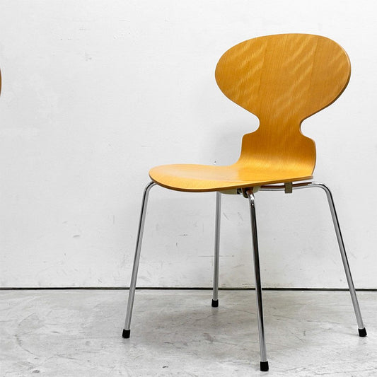 フリッツハンセン Fritz Hansen 3101 アリンコチェア アントチェア 4本脚 ナチュラルビーチ ラッカー仕上げ アルネ・ヤコブセン F ●