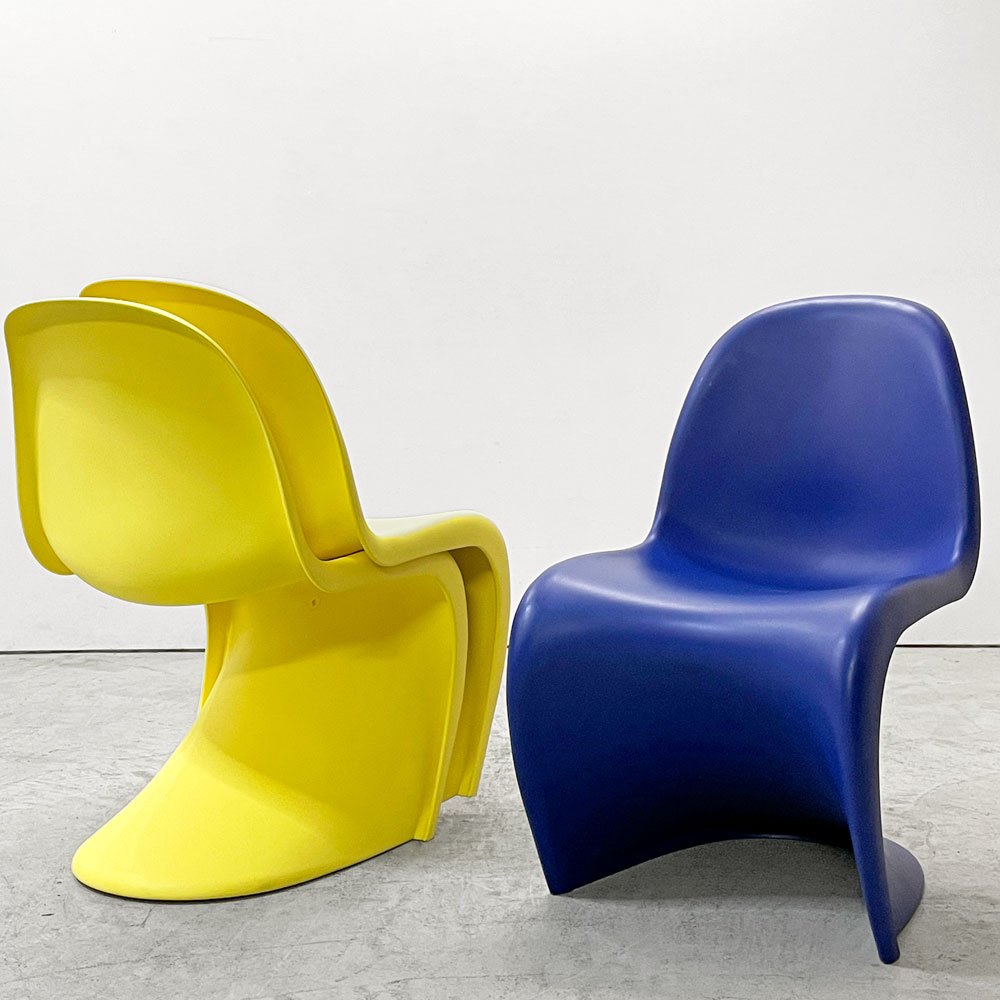ヴィトラ vitra パントンチェア Panton Chair ブルー 廃盤カラー ヴェルナー・パントン ミッドセンチュリー スペースエイジ B ●