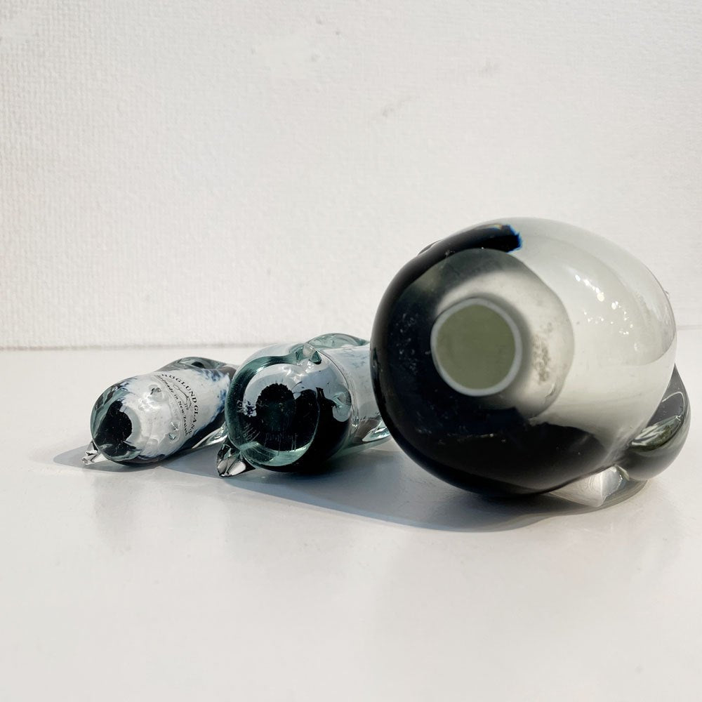 ホグラン アート グラス HOGLUND ART GLASS ガラスオブジェ ペンギンS・M・L 3点セット ニュージーランド ◎