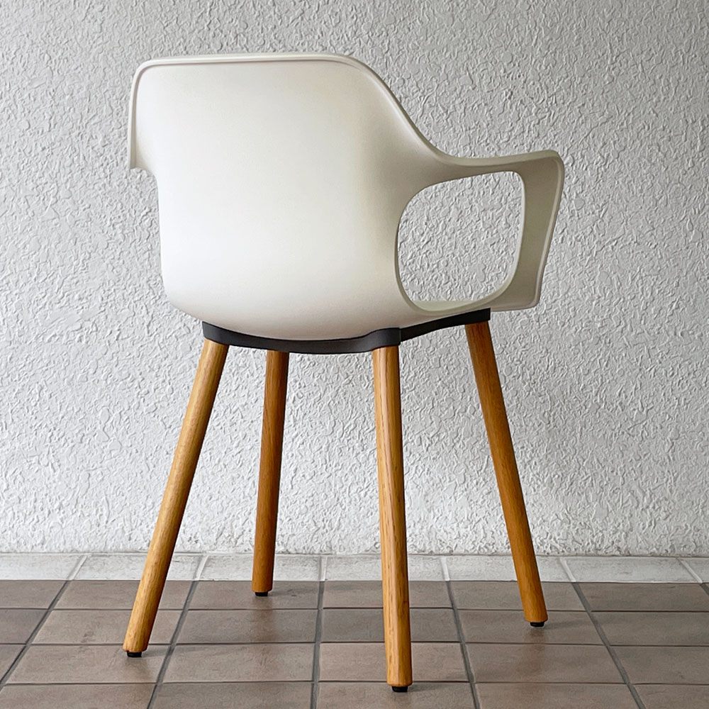ヴィトラ Vitra ハル HAL アームチェア ダイニングチェア ウッド ホワイト オーク材 ジャスパー・モリソン スーパーノーマル 現行定価108,900円 ◇