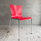 エンゲルブレヒト Engelbrechts チャリックチェア CHAIRIK Chair 101 ダイニングチェア スタッキング 4本脚 レッド プライウッド スチール デンマーク 未使用品 定価63,800円 ♪