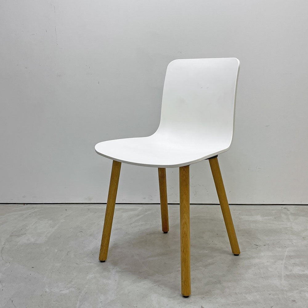 ヴィトラ vitra ハルウッド HAL WOOD サイドチェア ダイニングチェア ホワイト ナチュラルオーク ジャスパー・モリソン 定価￥78,100- B ●