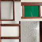 ジャパンビンテージ Japan Vintage ガラス戸 90.5×180cm 色ガラス 型ガラス 大正～昭和初期 建具 古家具 ガラスリペア品 〓