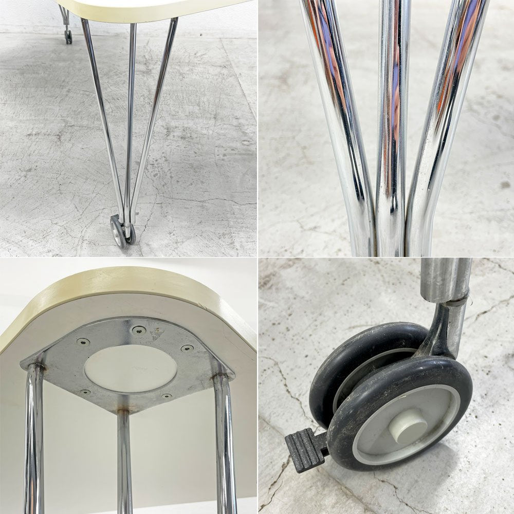 カルテル Kartell マックステーブル MAX TABLE ホワイト ミーティングテーブル キャスター付 フェルーチョ・ラヴィアーニ Ferruccio Laviani イタリア〓