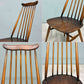 アーコール Ercol ゴールドスミス ダイニングチェア ハイバック スティックバック エルム材 ダークブラウン 古代色 UKビンテージ 英国 ◎