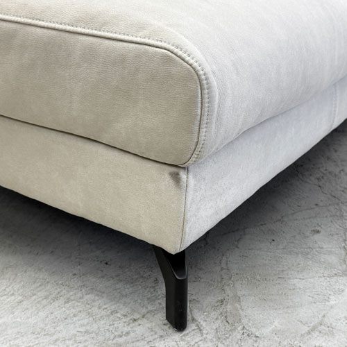 リラックスフォーム RELAXFORM グラシエーロ GLACIERO 3人掛けソファ W188cm プライムレザーテックス プラチナグレー 関家具 定価￥113,000- B 〓