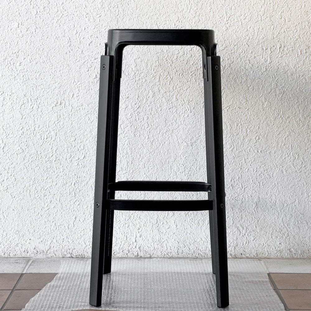 マジス MAGIS スティールウッドスツール Steelwood Stool ビーチ材 スチール ブラック イタリア ロナン＆エルワン・ブルレック 定価¥90,200- 組立検品済 未使用展示品 ◇