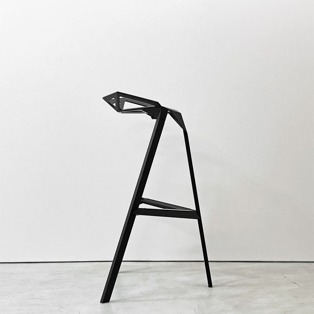 マジス MAGIS スツールワン STOOL_ONE カウンターチェア スタッキングチェア ブラック コンスタンチン・グルチッチ イタリア A ●