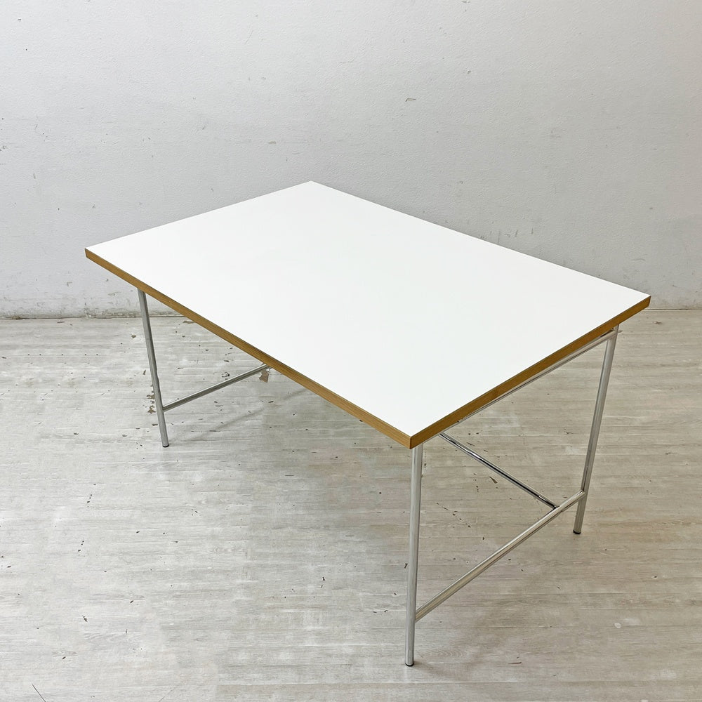 リチャード ランパート RICHARD LAMPERT アイアーマン テーブル Eiermann Table デスク 120cm クロームフレーム 高さ調整機能付き メトロクス取り扱い ドイツ ●
