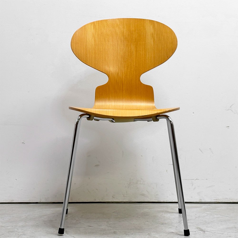フリッツハンセン Fritz Hansen 3101 アリンコチェア アントチェア 4本脚 ナチュラルビーチ ラッカー仕上げ アルネ・ヤコブセン G ●