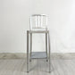 ネイビーバースツール Navy BarStool カウンターチェア リプロダクト アルミニウム インダストリアル デザイン H100cm A ●