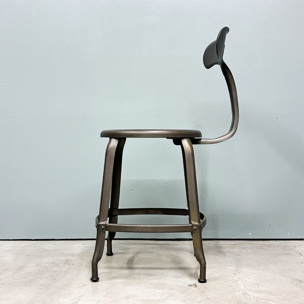 フェールトラヴァイユ FER TRAVAIL ニコルチェア NICOLLE Chair SH45cm ダイニングチェア スチール マットクリア仕上げ 別注モデル インダストリアル フランス B ◎