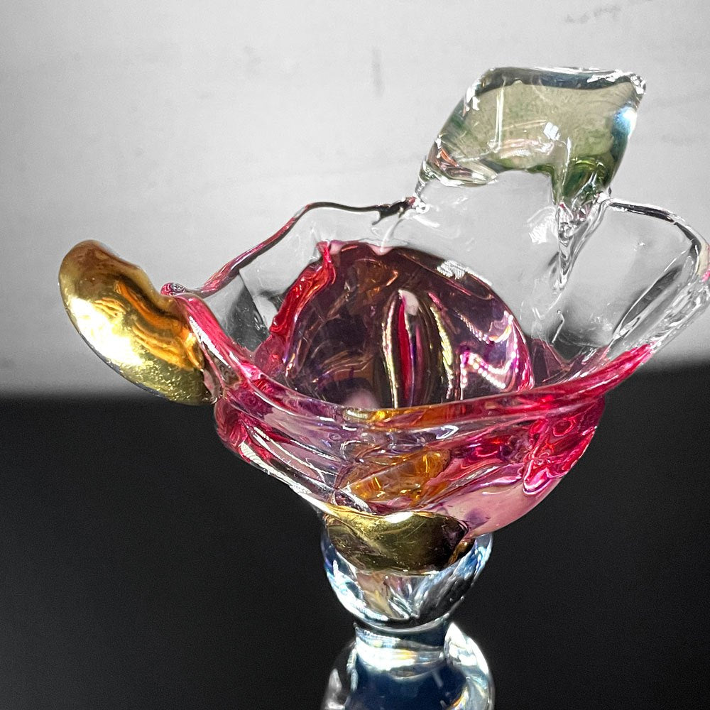 河内麻子 ASAKO KAWACHI ガラス ゴブレットグラス 吹きガラス オブジェ ガラス作家 現代作家 ■