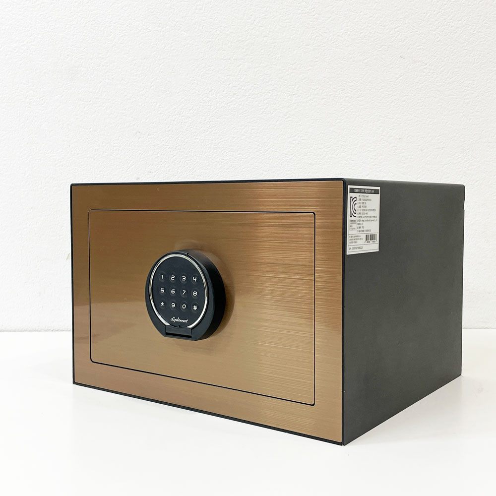 ディプロマット Diplomat Combi5 テンキー金庫 セーフボックス セキュリティボックス シャンパンゴールド ●