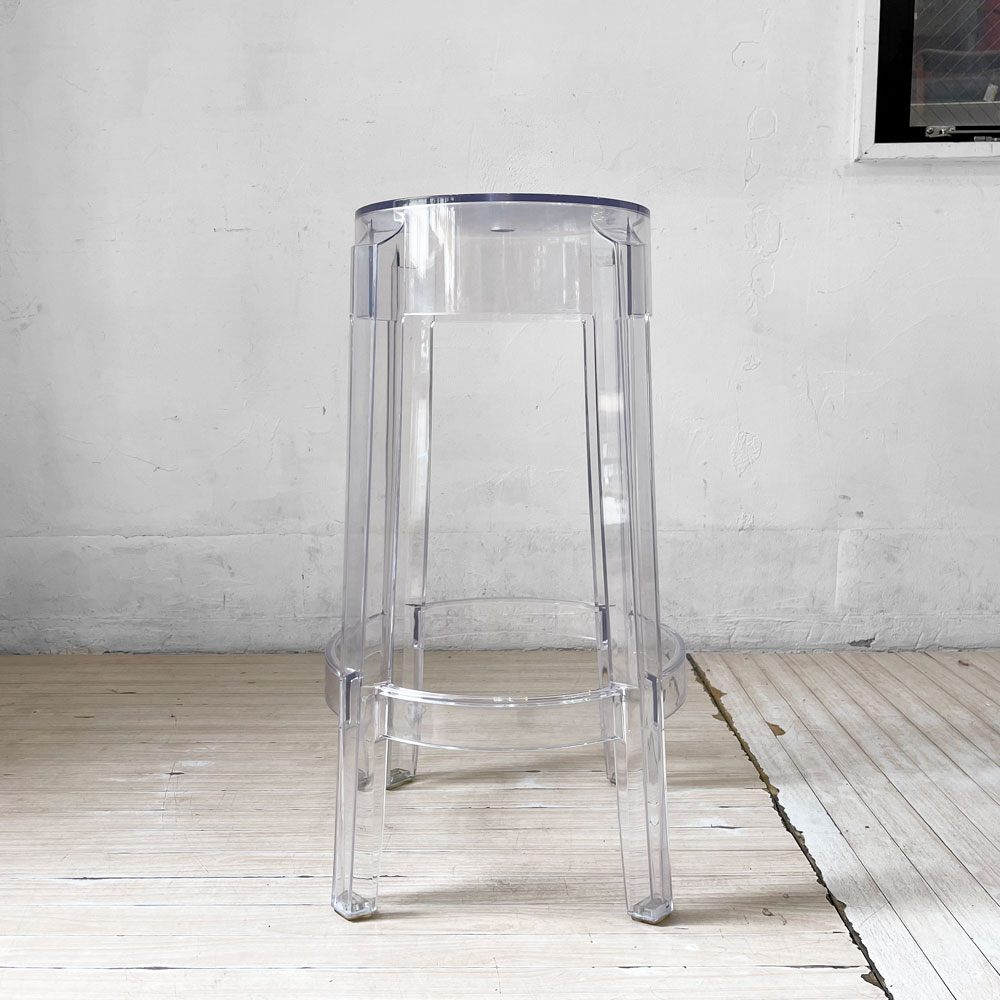 カルテル Kartell チャールズゴースト Charles Ghost スツール H65 クリスタル フィリップ・スタルク Philippe Starck イタリア 定価￥50,600- ★